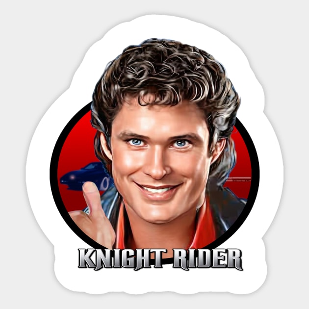 Hasselhoff Sticker by iCONSGRAPHICS